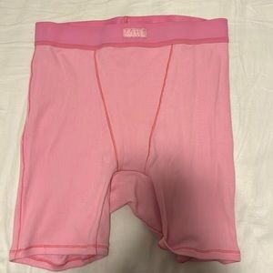 Skims cotton rib boxer in bubble gum